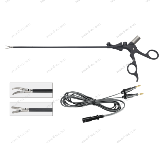 Instruments chirurgicaux laparoscopiques: forceps bipolaires d'électrocoagulation (forceps à trois parties) 5MMX320MM