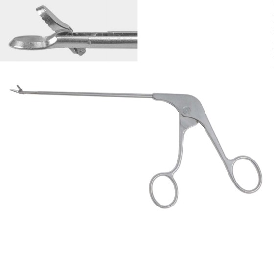 Arthroscopy - Oval bite cutting forceps - blue forceps - oval - straight - Specification - 4.5mm x 120mm