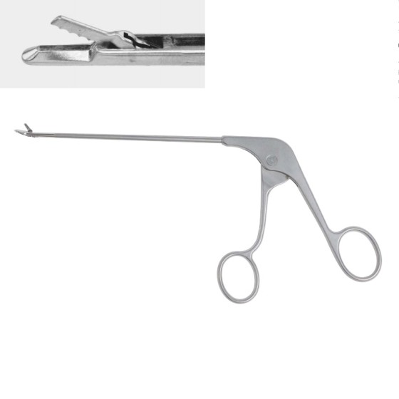 Arthroscopy - Hip labrum blue forceps - Menial lip biting and cutting forceps - Straight type - Specification - 1.8mm x 120mm
