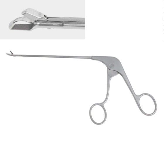 Arthroscopy - Right oval direction - blue forceps - right oblique bite cutting forceps - right bend - Specification - 4.5mm x 120mm